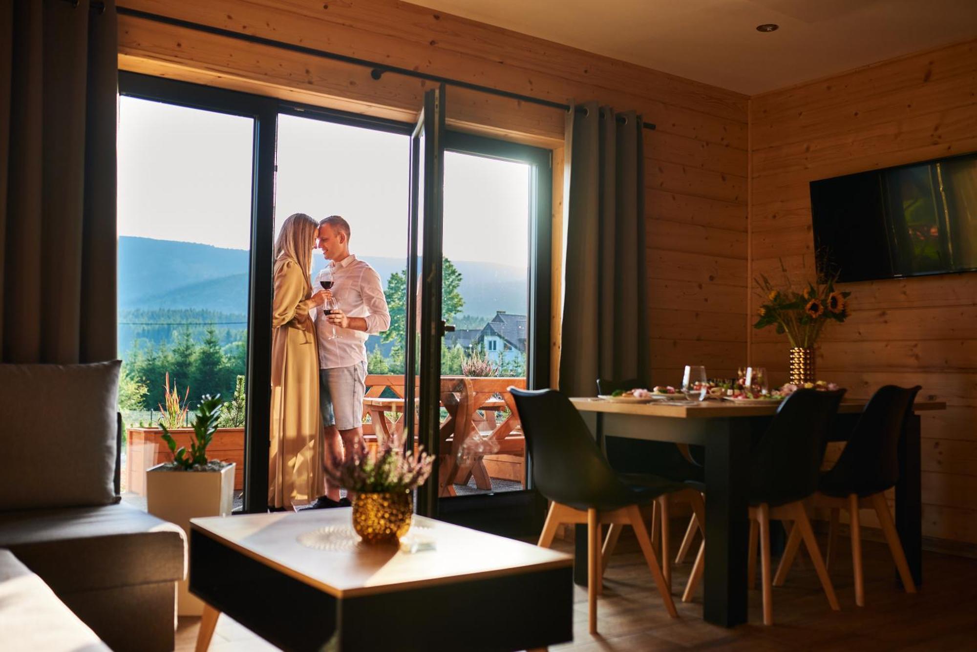 Osada Orlica Klimatyczne Domki Z Widokiem Na Gory I Termalnym Spa Sauna Jacuzzi 4 Km Od Zieleniec Ski Arena Lasowka Extérieur photo
