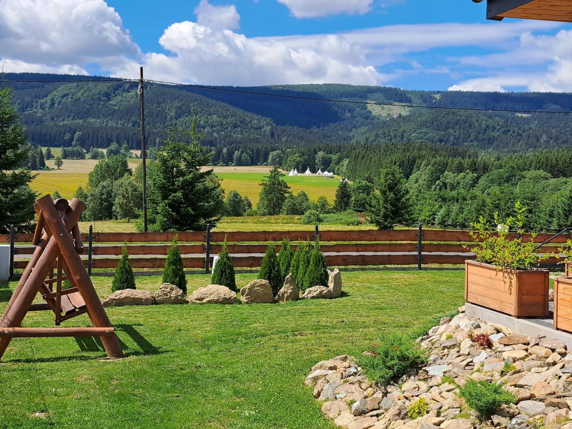 Osada Orlica Klimatyczne Domki Z Widokiem Na Gory I Termalnym Spa Sauna Jacuzzi 4 Km Od Zieleniec Ski Arena Lasowka Extérieur photo