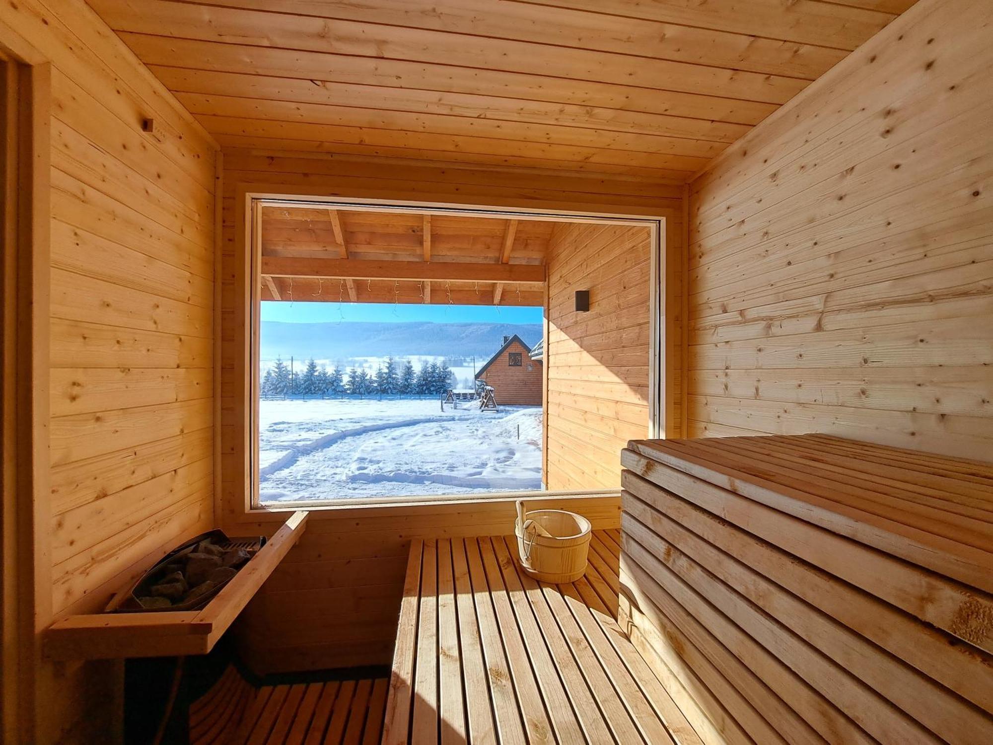 Osada Orlica Klimatyczne Domki Z Widokiem Na Gory I Termalnym Spa Sauna Jacuzzi 4 Km Od Zieleniec Ski Arena Lasowka Extérieur photo