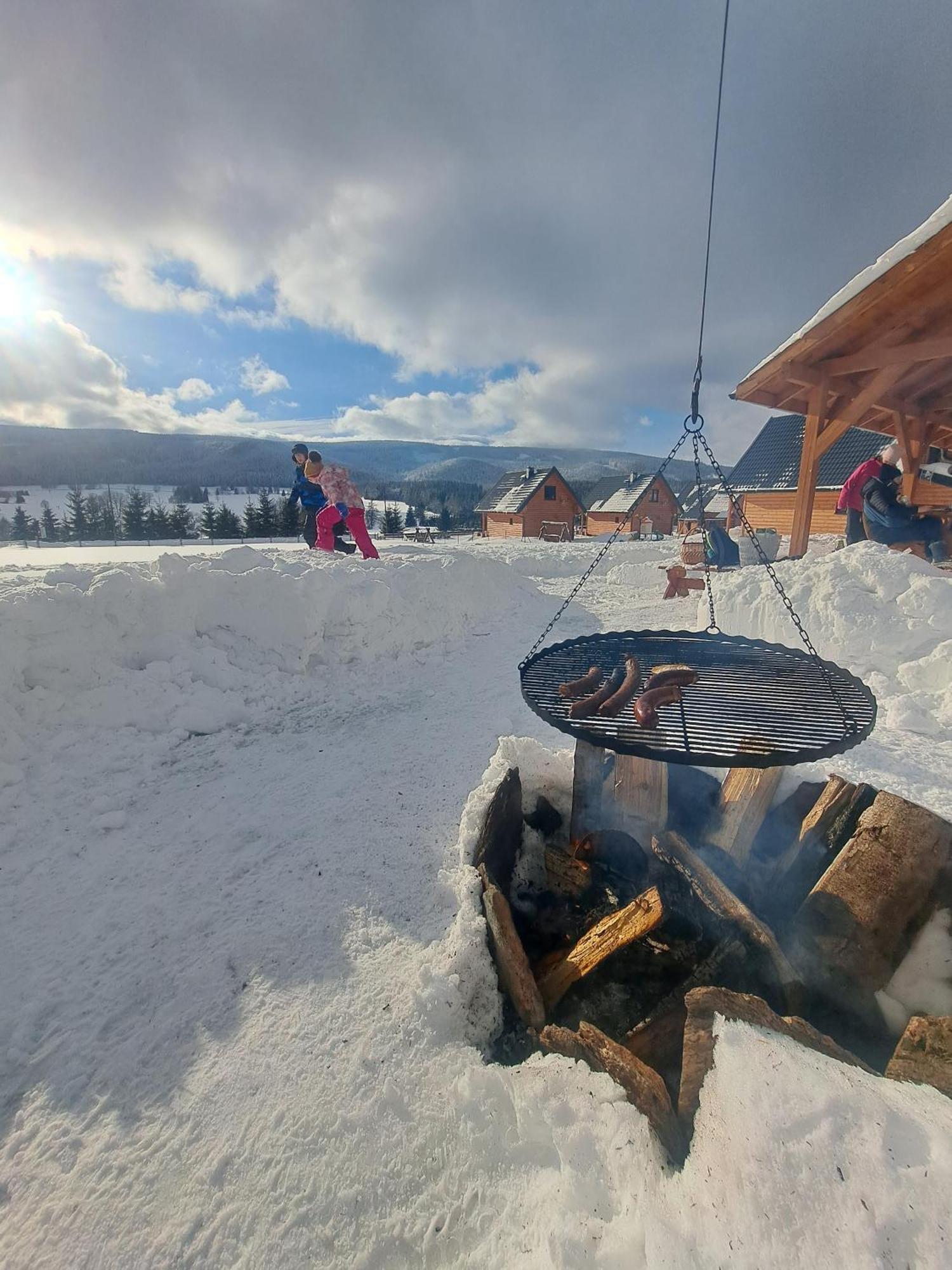 Osada Orlica Klimatyczne Domki Z Widokiem Na Gory I Termalnym Spa Sauna Jacuzzi 4 Km Od Zieleniec Ski Arena Lasowka Extérieur photo